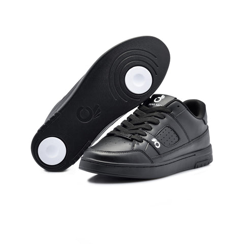Black Low Leather