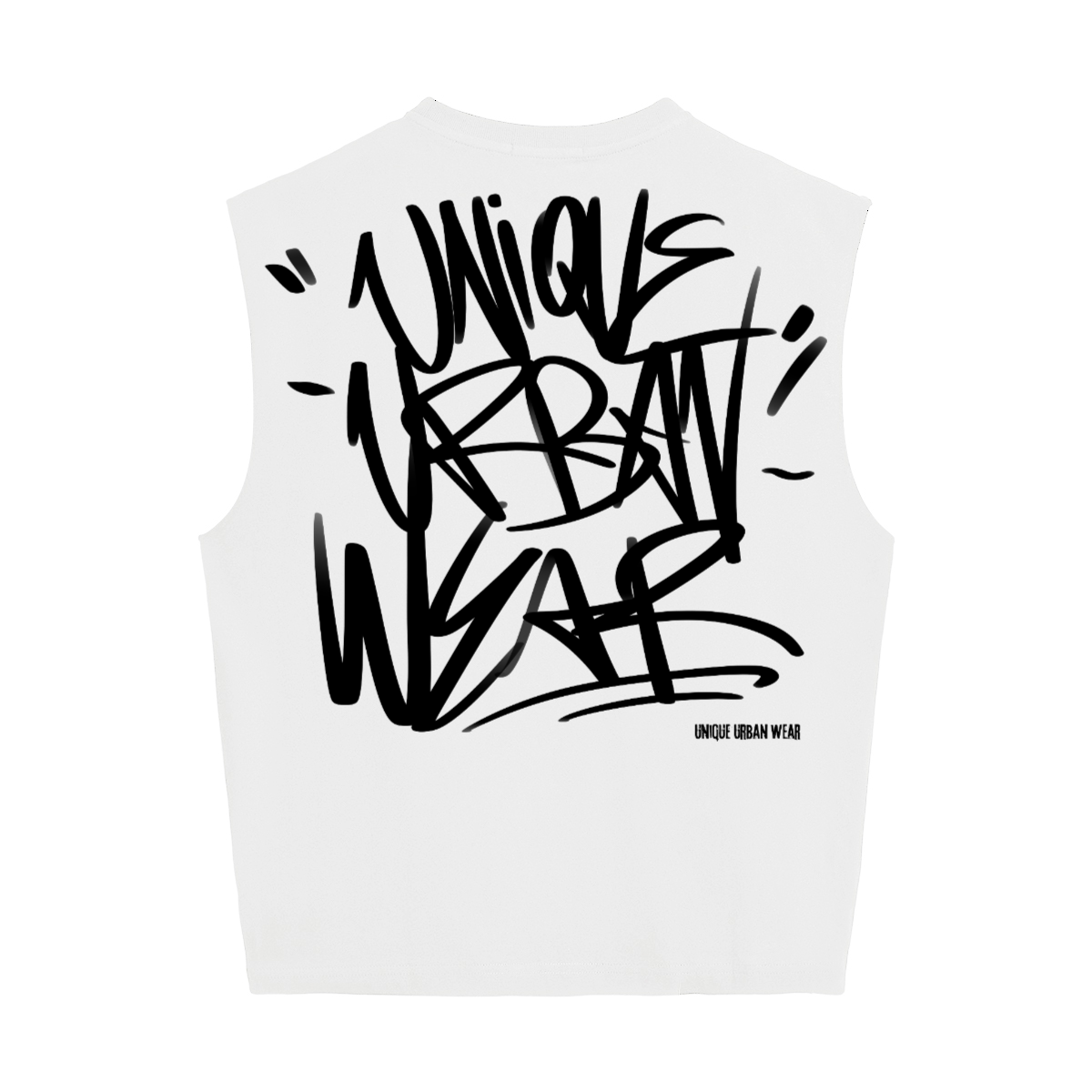 Canotta Oversize Cropped — Graffiti Tag