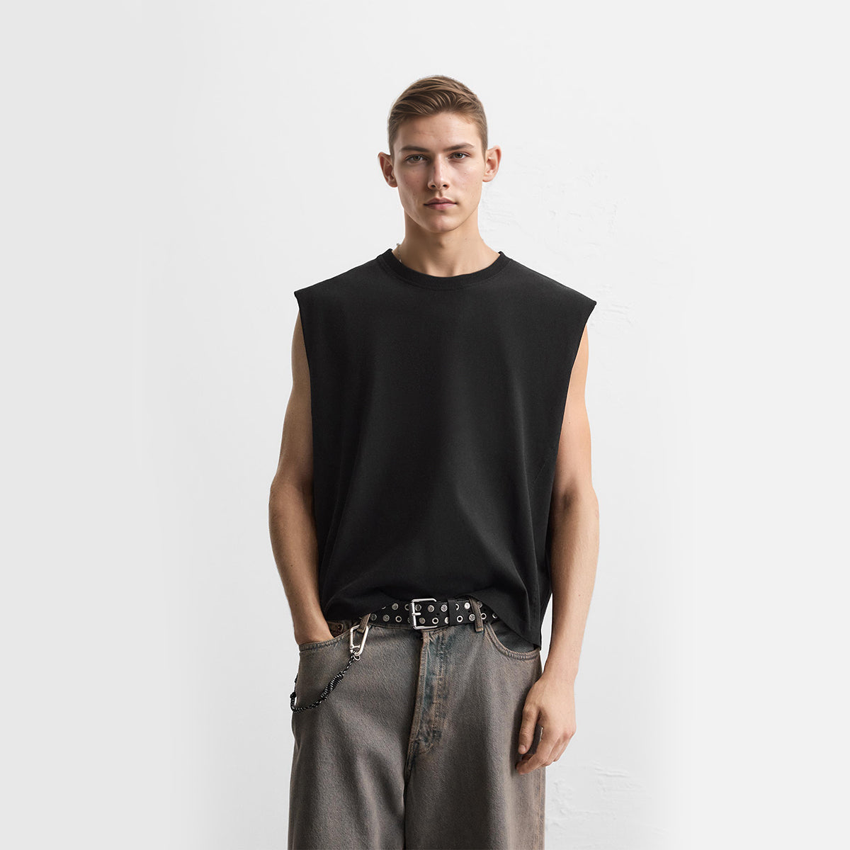 Canotta Oversize Cropped — Graffiti Tag