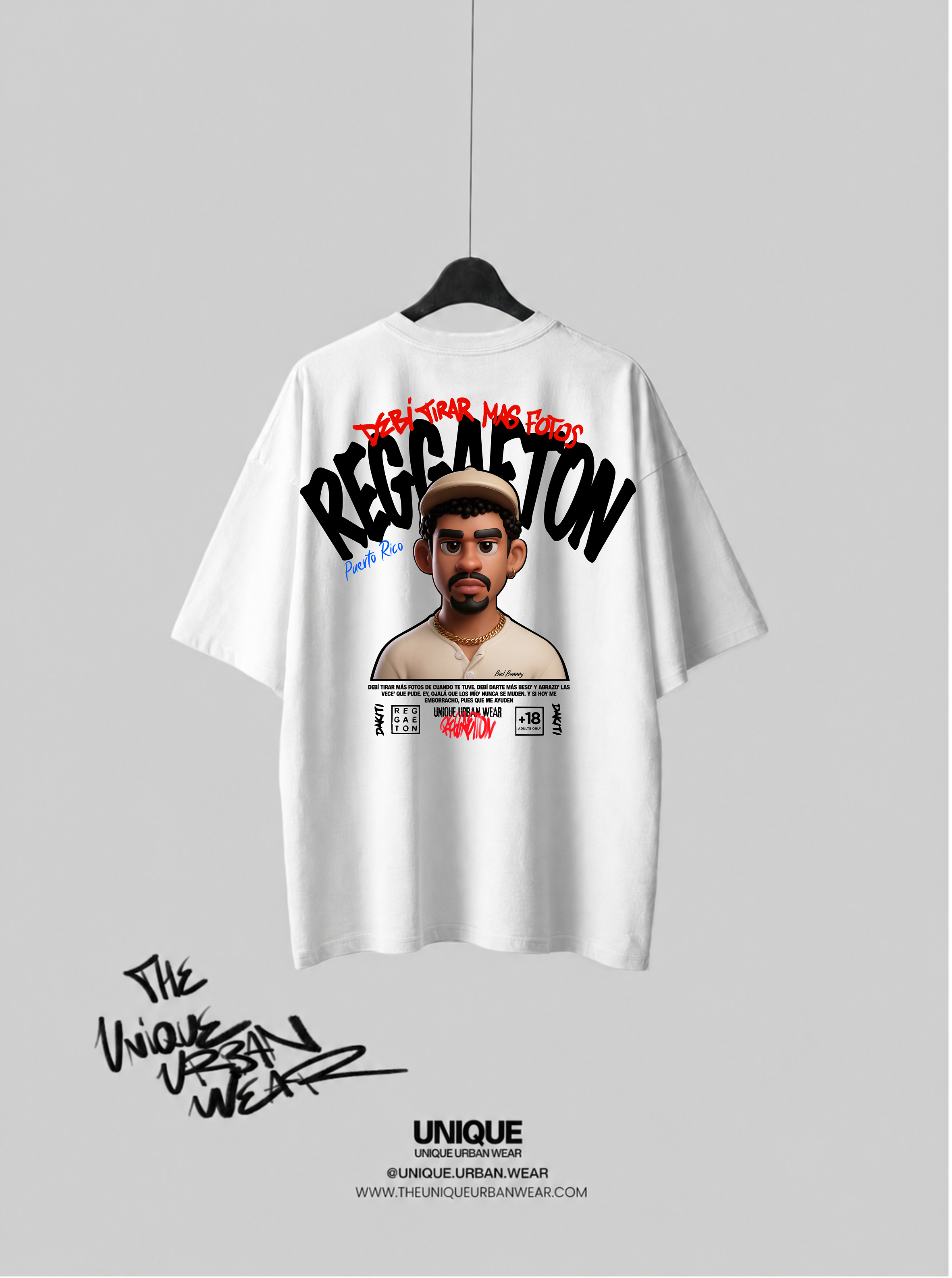 T-shirt Oversize Bad Bunny - Debí tirar más fotos