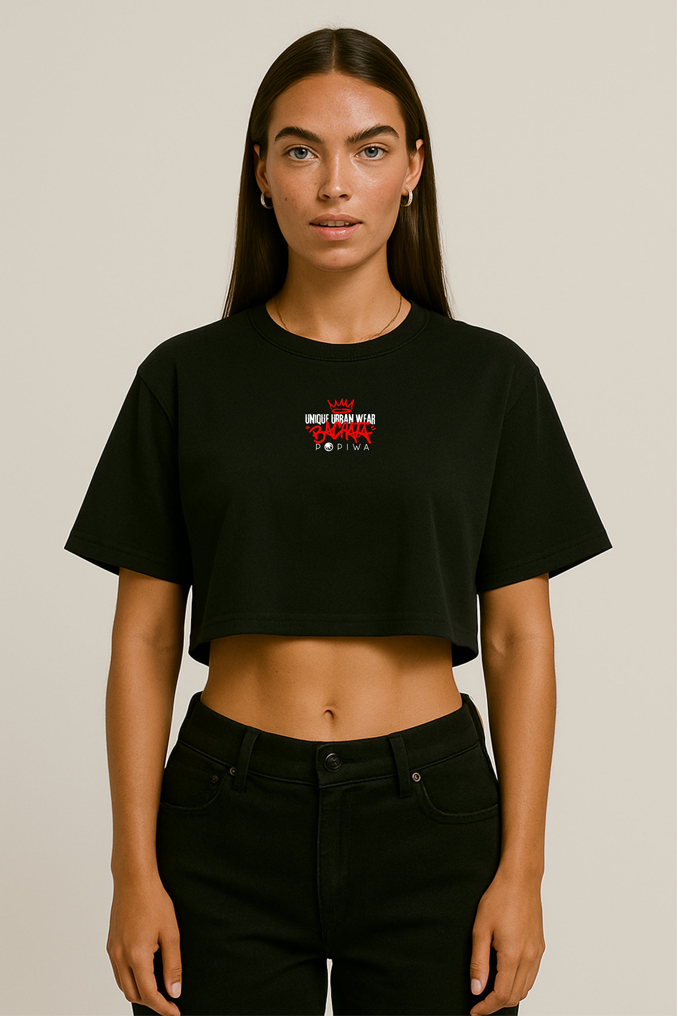 T-shirt Crop Willy y Noura - Bachata Popiwa