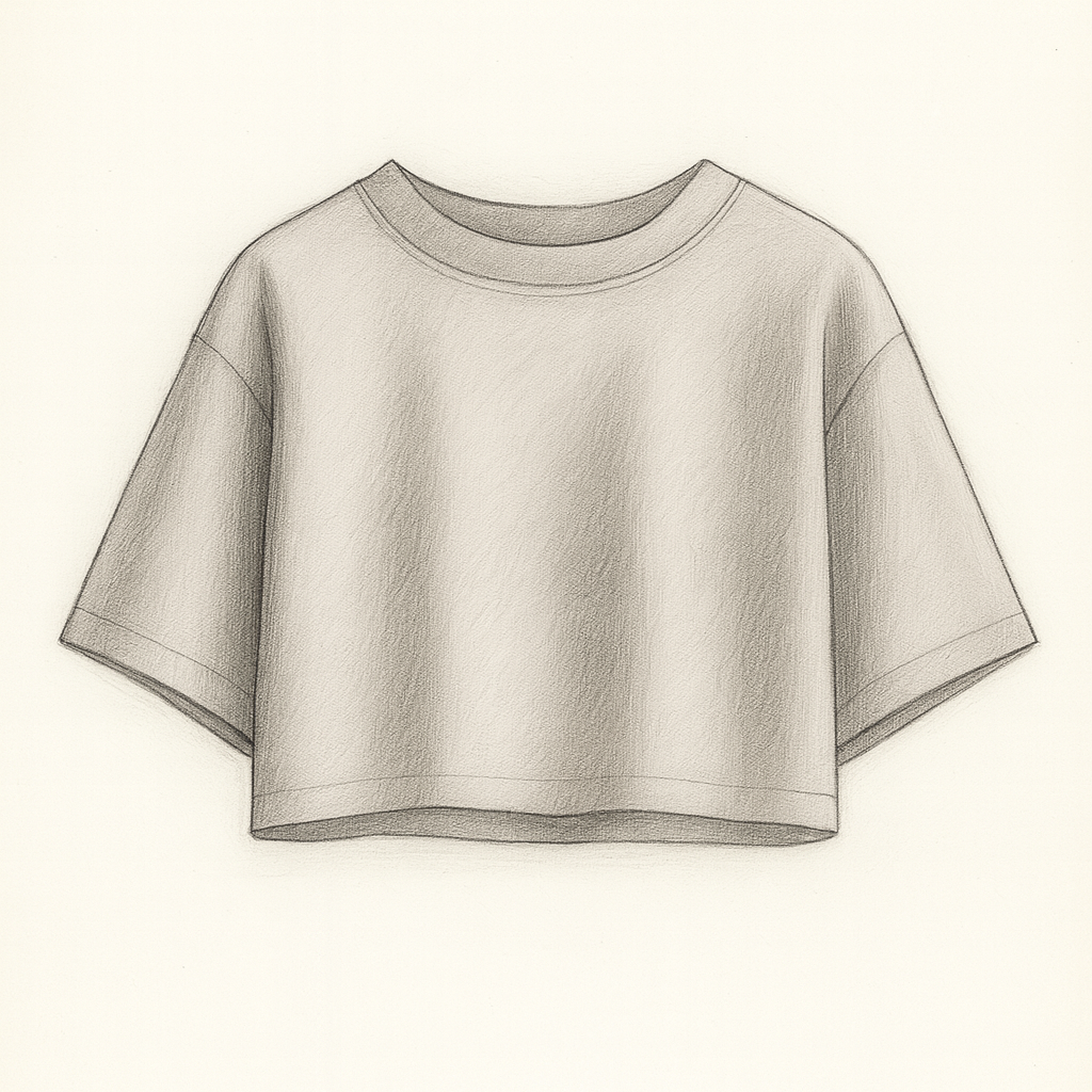 T-shirt Crop Personalizzata