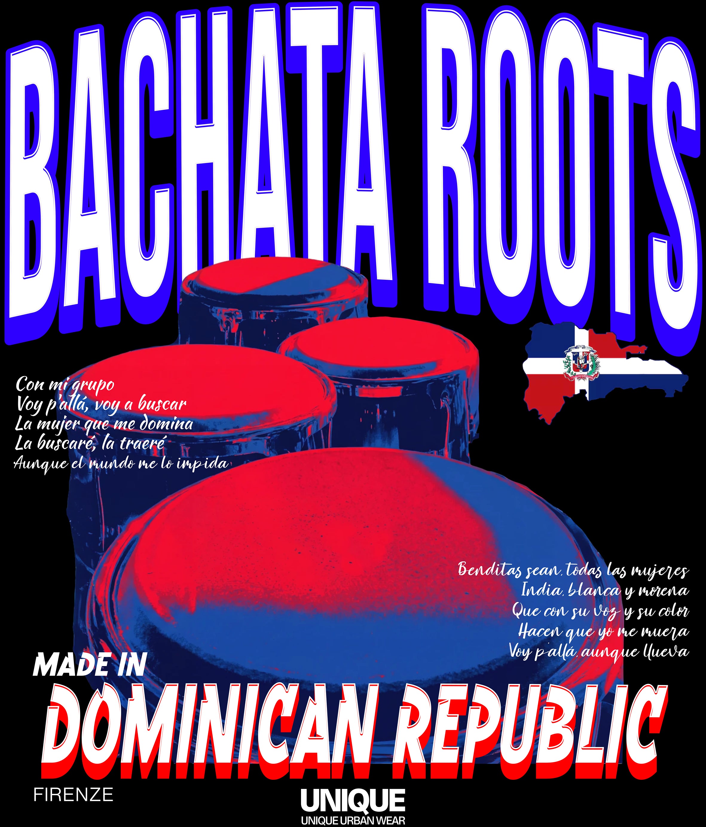 T-Shirt Crop Bachata Dominican Day