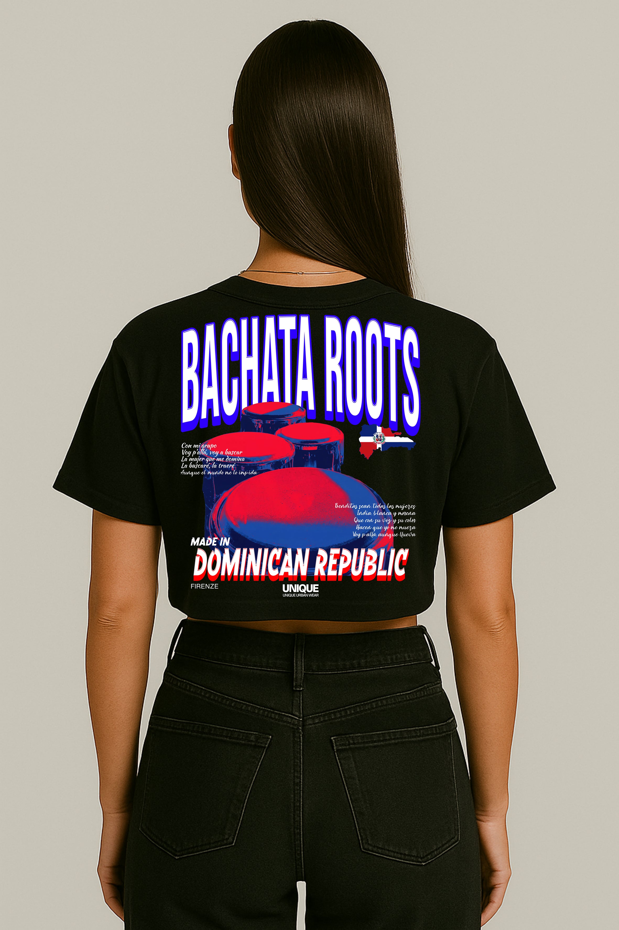 T-Shirt Crop Bachata Dominican Day