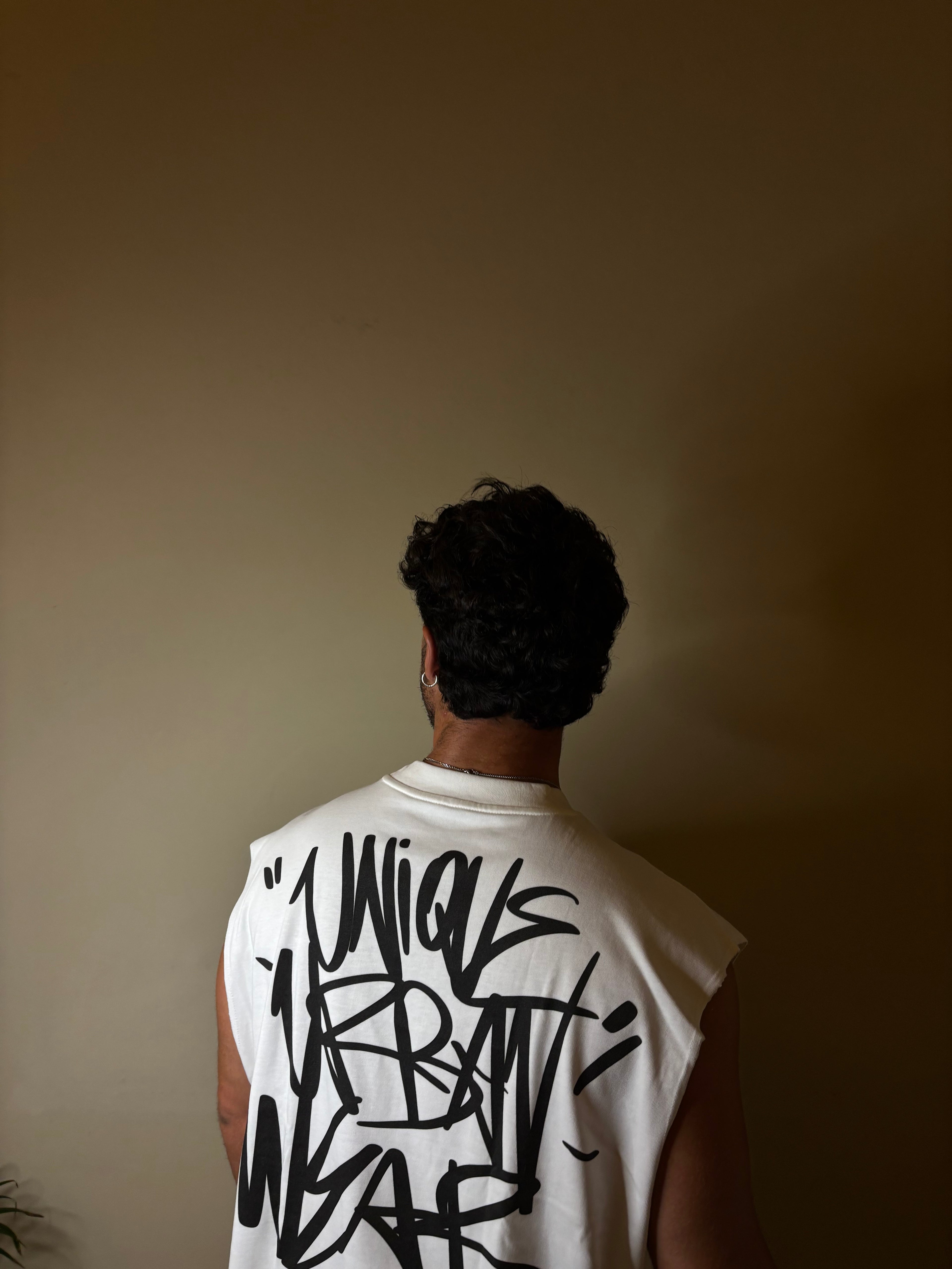 Canotta Oversize Cropped — Graffiti Tag