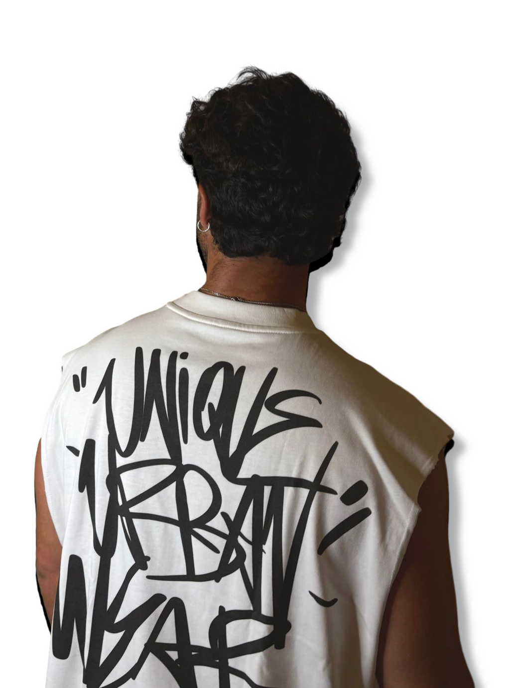 Canotta Oversize Cropped — Graffiti Tag