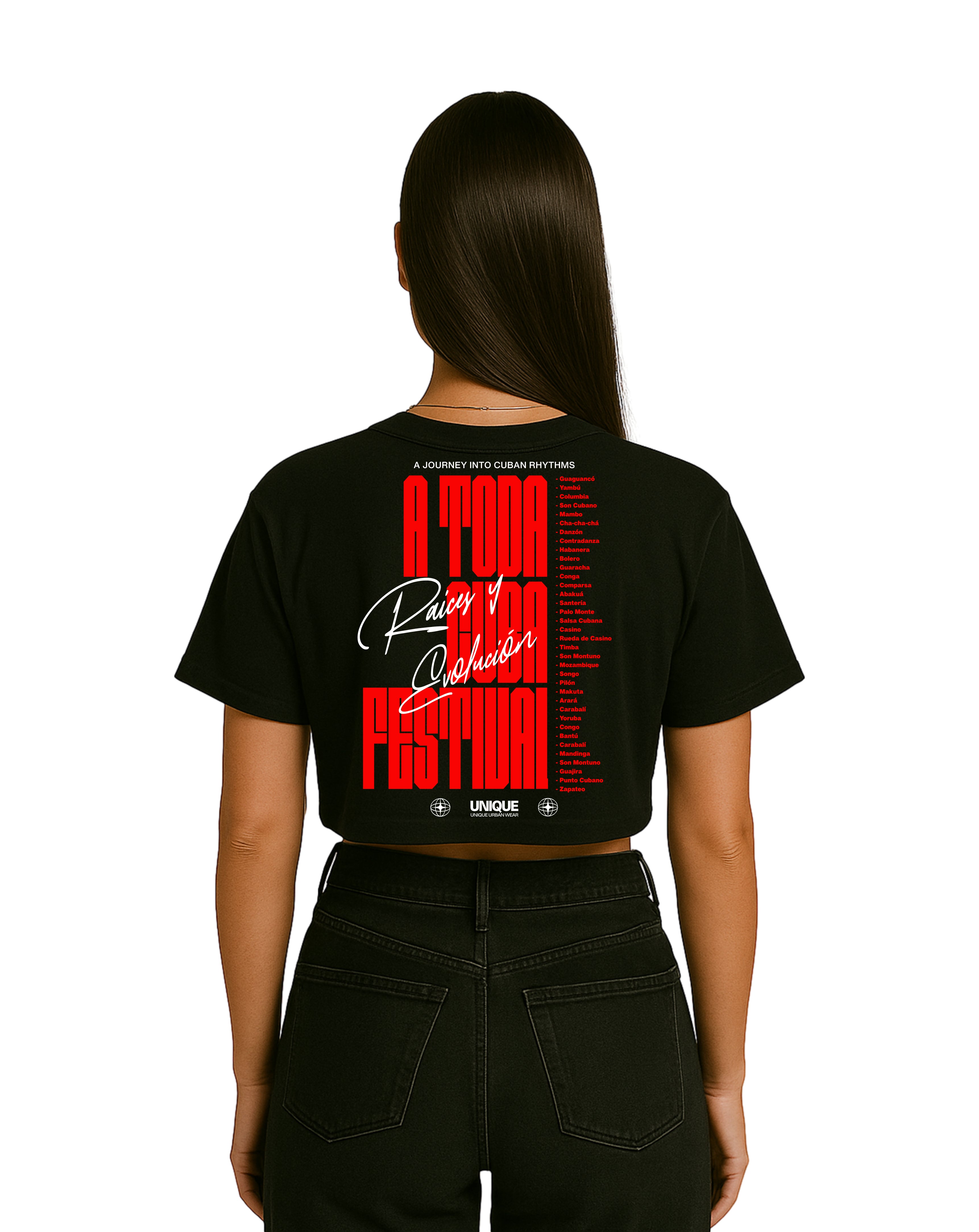 T-Shirt Crop top A TODA CUBA