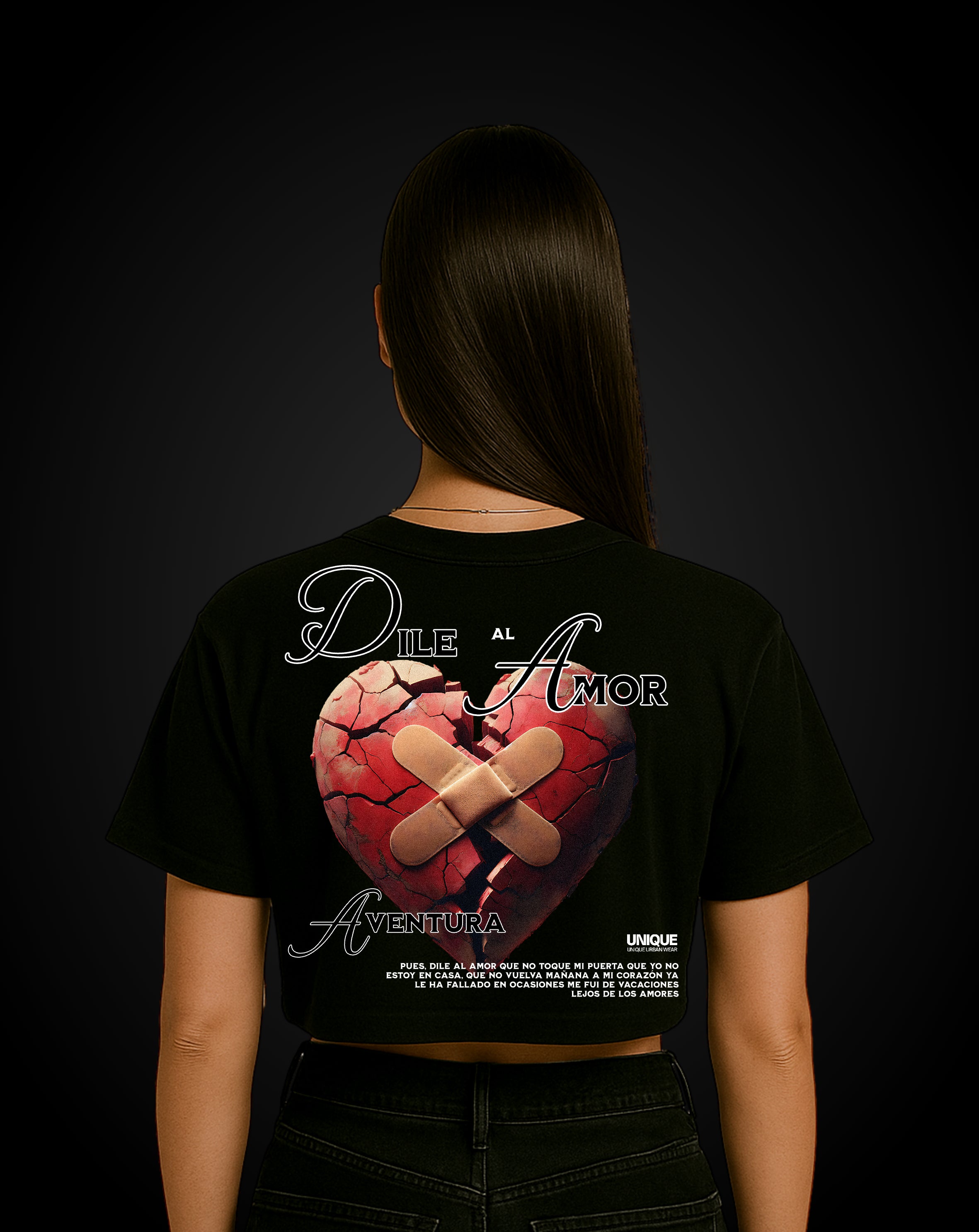 T-shirt Crop Dile al Amor