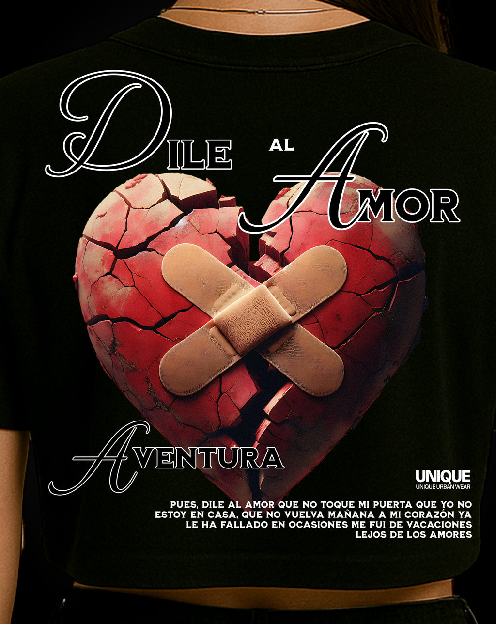 T-shirt Crop Dile al Amor