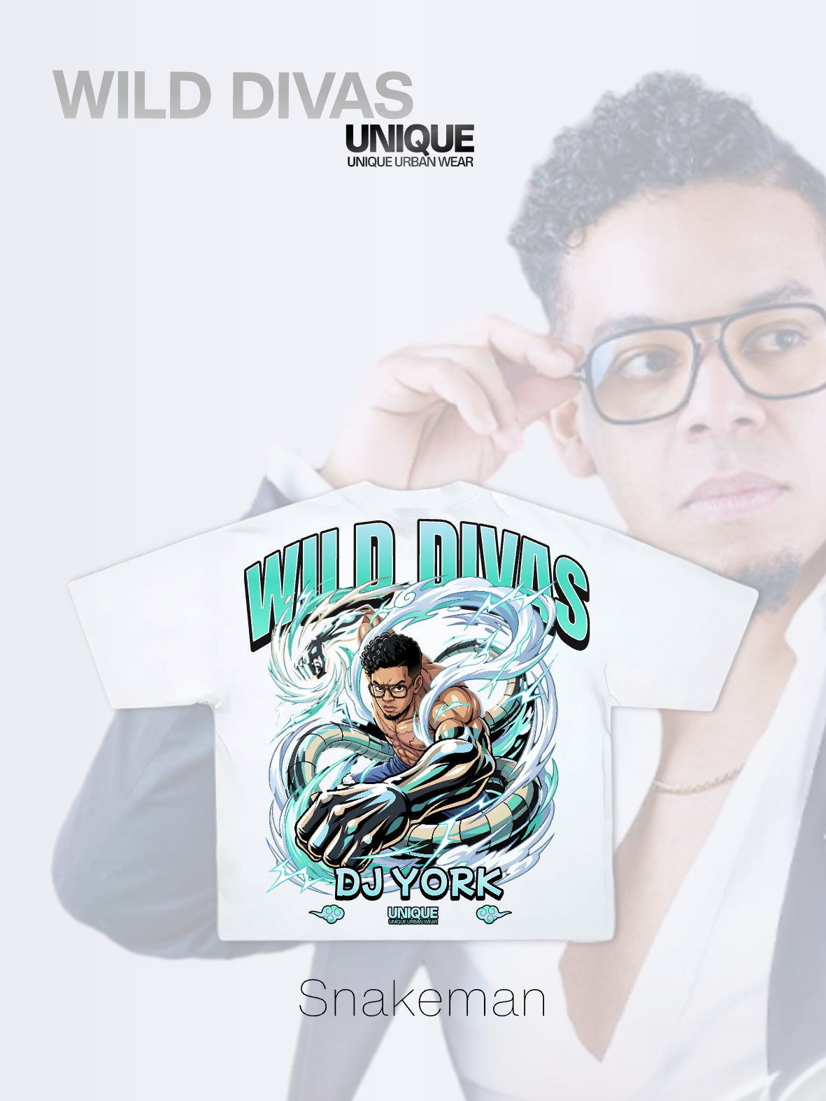 T-shirt oversize Dj York - Wild Divas