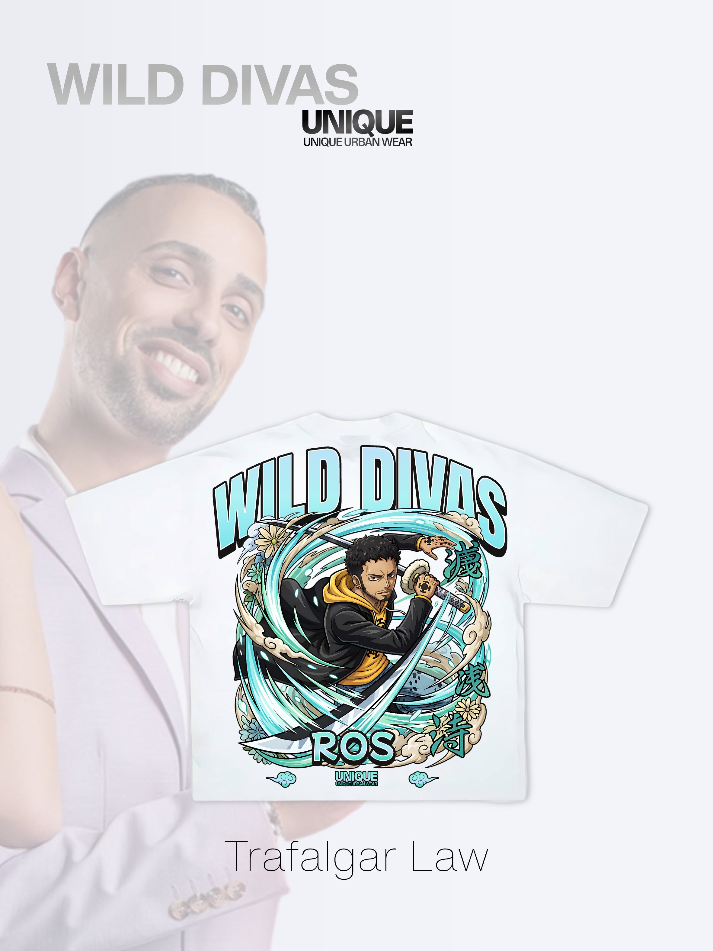 T-shirt oversize Ros - Wild Divas