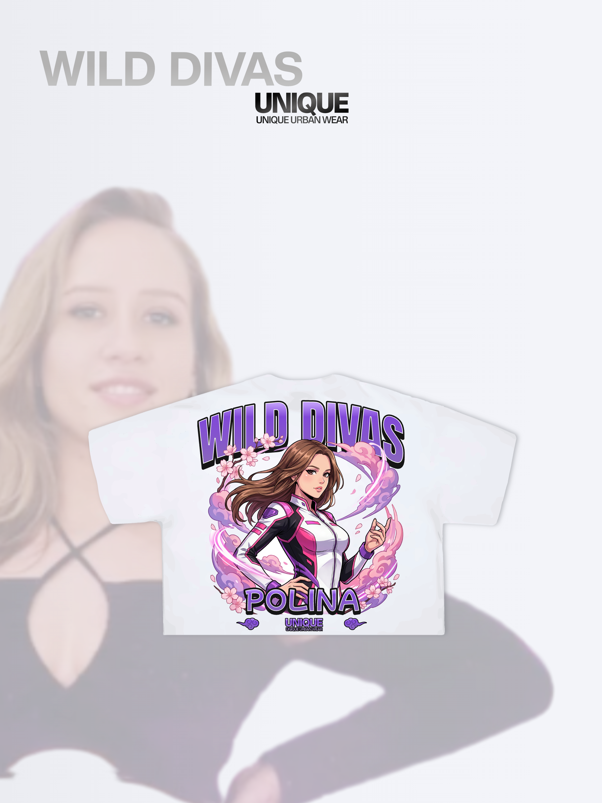 T-shirt Crop Polina - Wild Divas