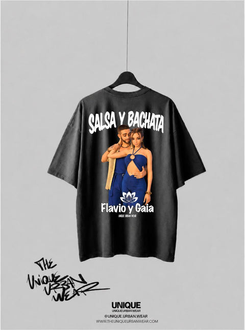 T-shirt Oversize Salsa y Bachata - Flavio y Gaia